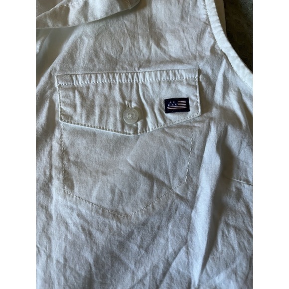 US POLO Women's Sleeveless White Button-Up Shirt size Xs - Picture 3 of 4